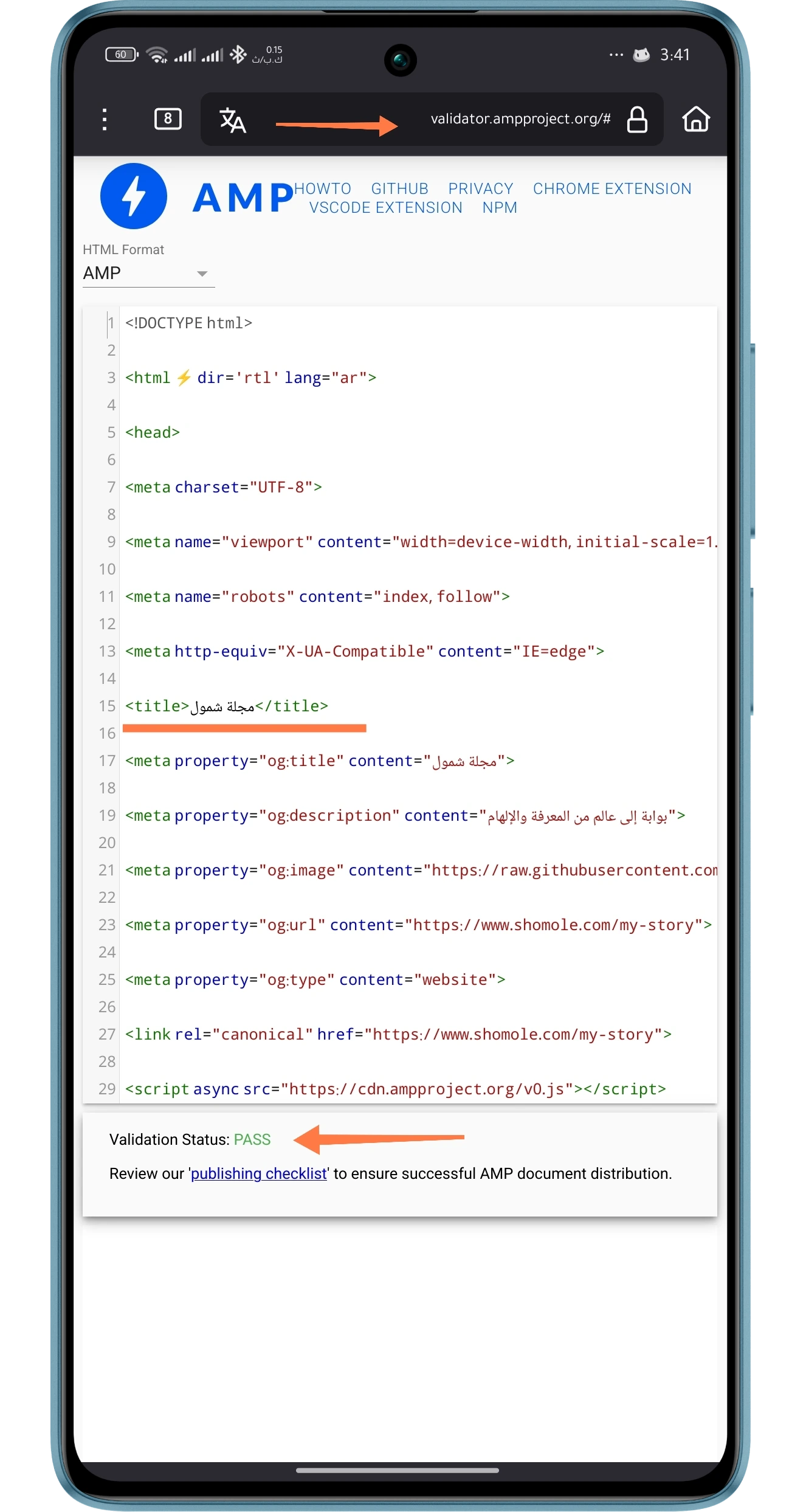اختبار AMP